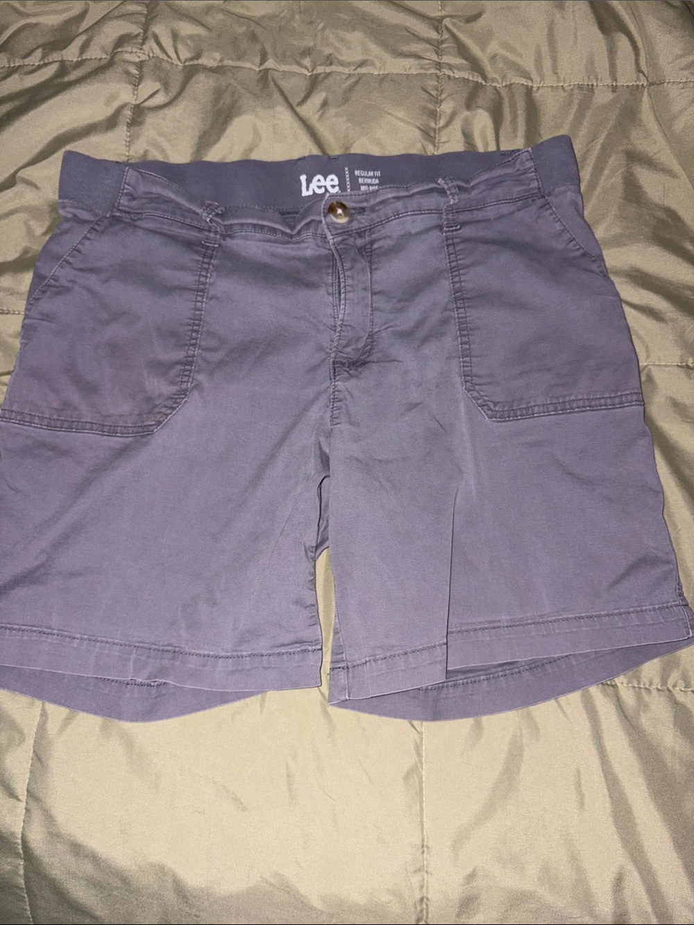 Lee Gray Bermuda shorts size 12 mid rise
